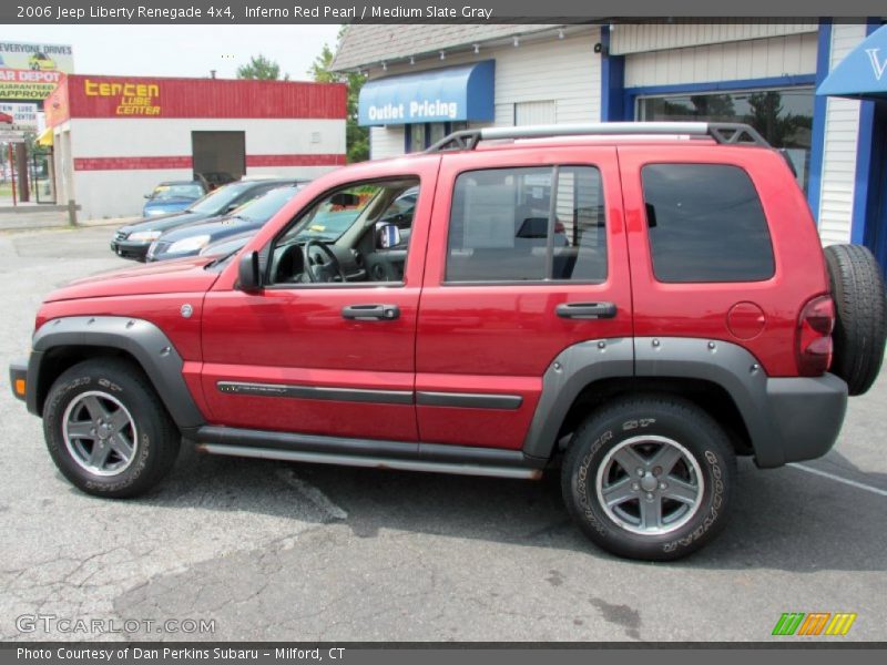 Inferno Red Pearl / Medium Slate Gray 2006 Jeep Liberty Renegade 4x4