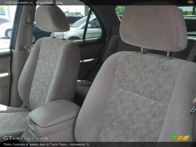 Ebony Black / Gray 2008 Kia Sorento LX