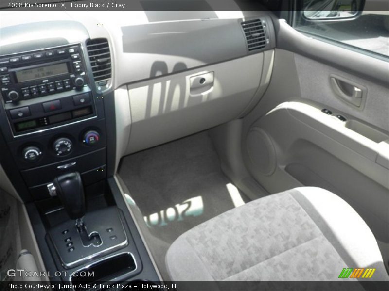 Ebony Black / Gray 2008 Kia Sorento LX