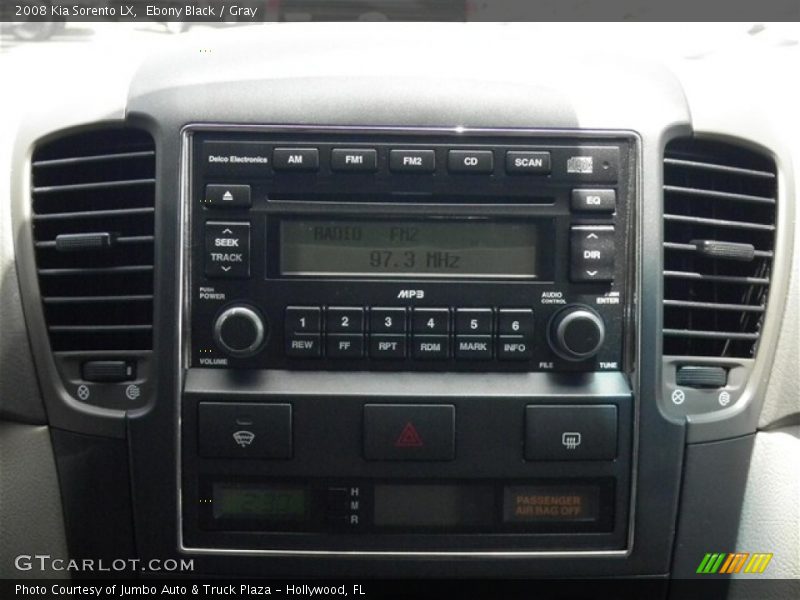 Ebony Black / Gray 2008 Kia Sorento LX