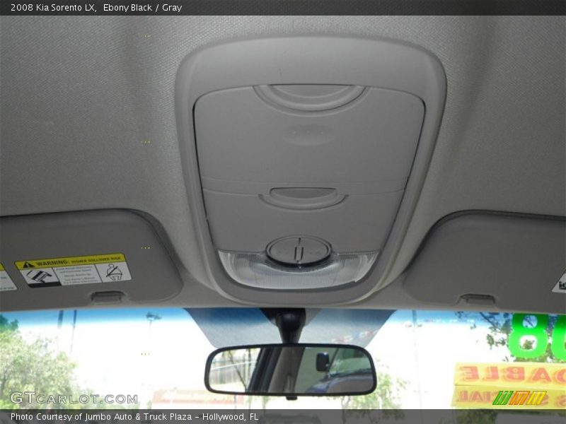 Ebony Black / Gray 2008 Kia Sorento LX