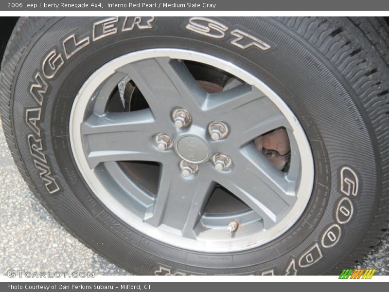Inferno Red Pearl / Medium Slate Gray 2006 Jeep Liberty Renegade 4x4