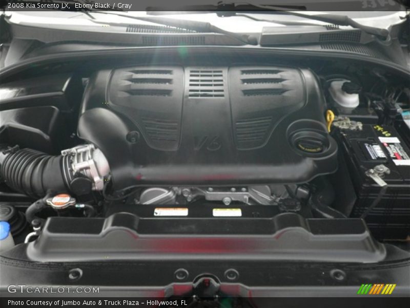 Ebony Black / Gray 2008 Kia Sorento LX