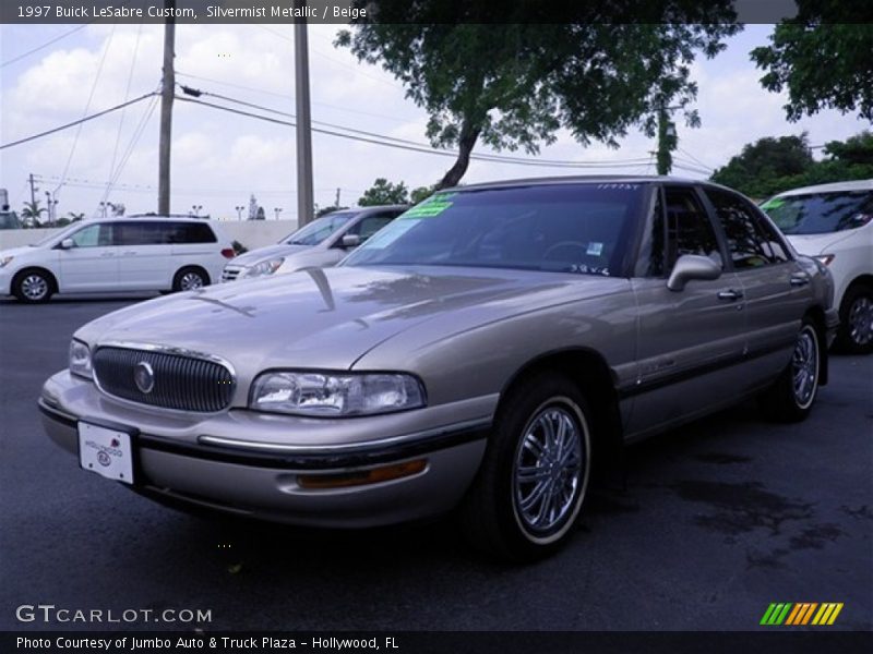 Silvermist Metallic / Beige 1997 Buick LeSabre Custom