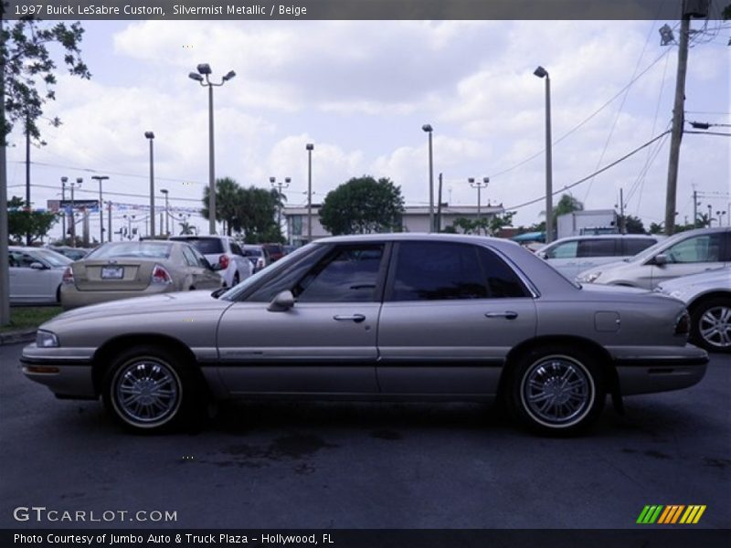 Silvermist Metallic / Beige 1997 Buick LeSabre Custom