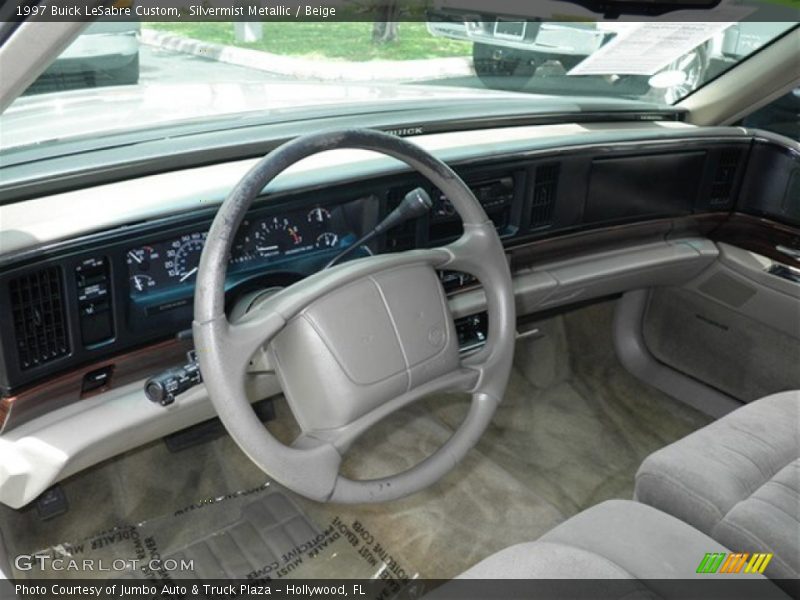 Silvermist Metallic / Beige 1997 Buick LeSabre Custom