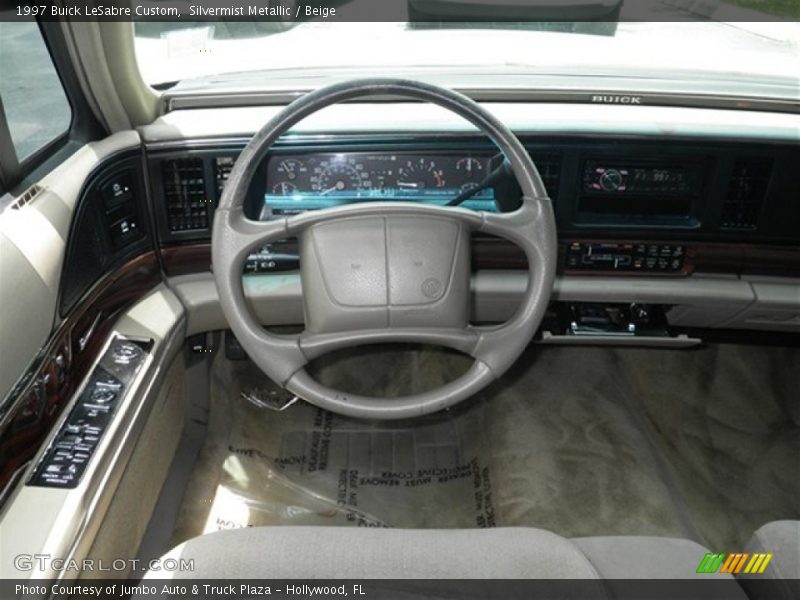 Silvermist Metallic / Beige 1997 Buick LeSabre Custom