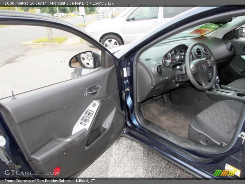 Midnight Blue Metallic / Ebony Black 2008 Pontiac G6 Sedan