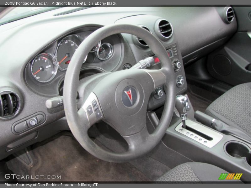Midnight Blue Metallic / Ebony Black 2008 Pontiac G6 Sedan