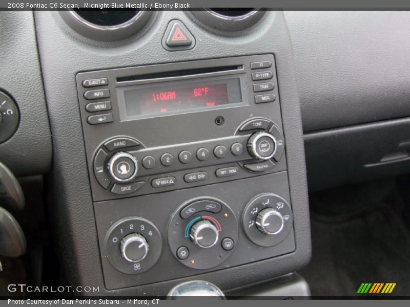 Midnight Blue Metallic / Ebony Black 2008 Pontiac G6 Sedan