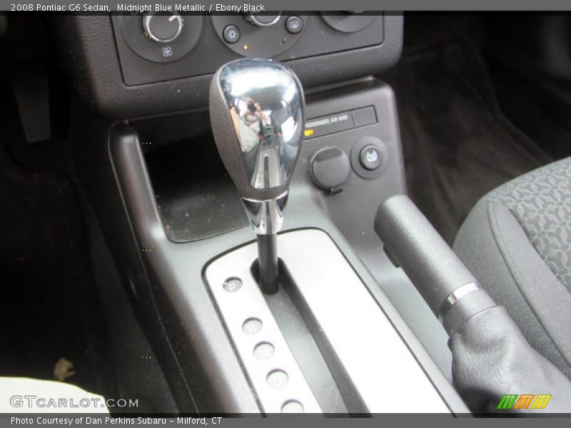 Midnight Blue Metallic / Ebony Black 2008 Pontiac G6 Sedan