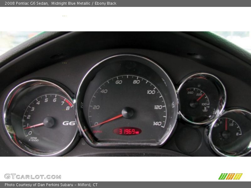 Midnight Blue Metallic / Ebony Black 2008 Pontiac G6 Sedan