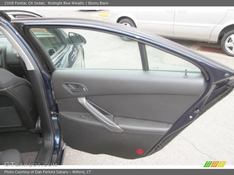 Midnight Blue Metallic / Ebony Black 2008 Pontiac G6 Sedan
