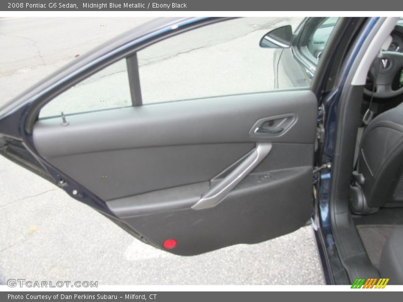 Midnight Blue Metallic / Ebony Black 2008 Pontiac G6 Sedan