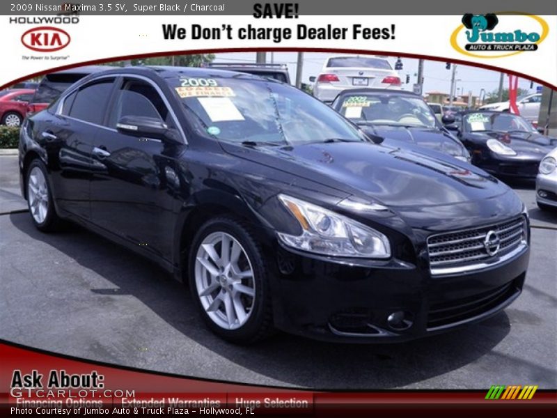 Super Black / Charcoal 2009 Nissan Maxima 3.5 SV