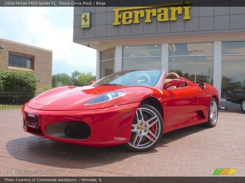 Front 3/4 View of 2009 F430 Spider F1