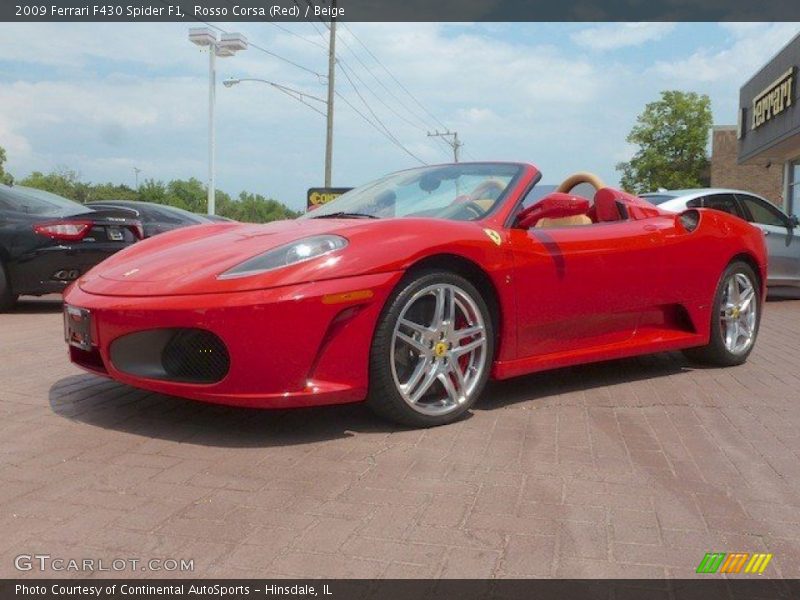 Rosso Corsa (Red) / Beige 2009 Ferrari F430 Spider F1