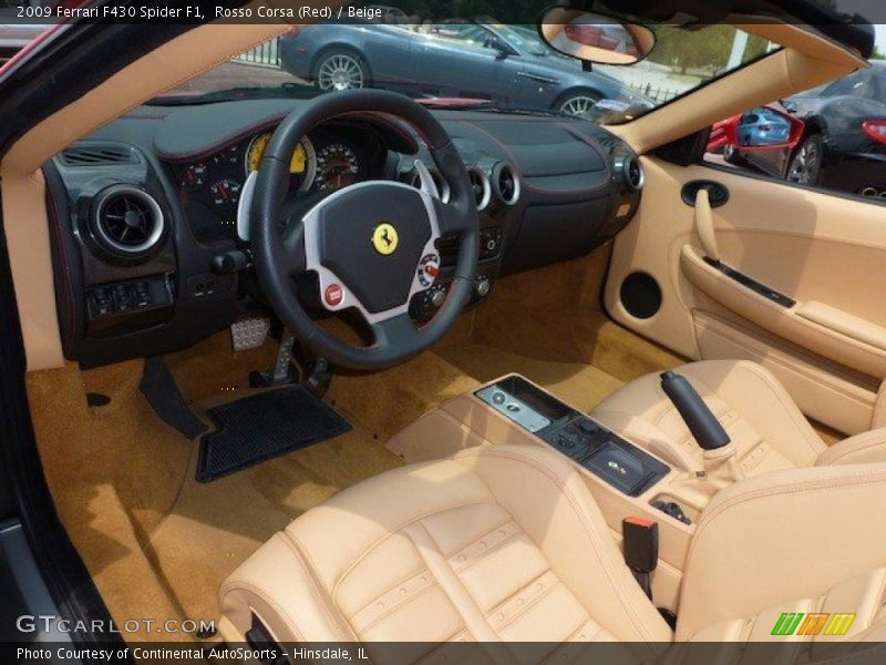 Beige Interior - 2009 F430 Spider F1 