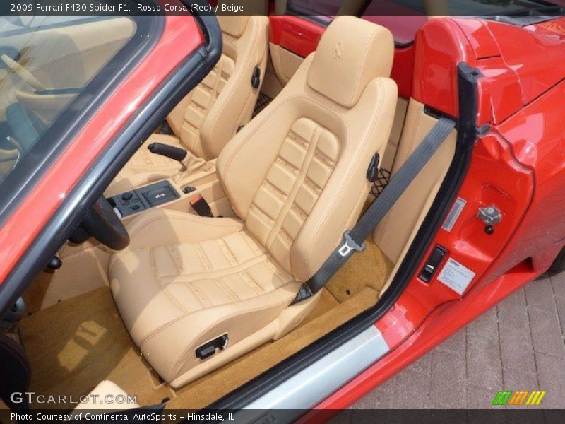 Front Seat of 2009 F430 Spider F1