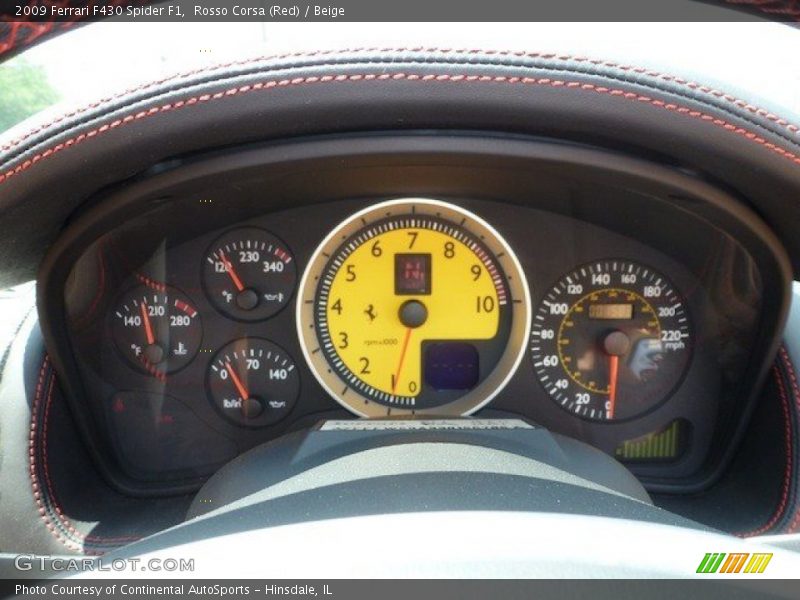  2009 F430 Spider F1 Spider F1 Gauges