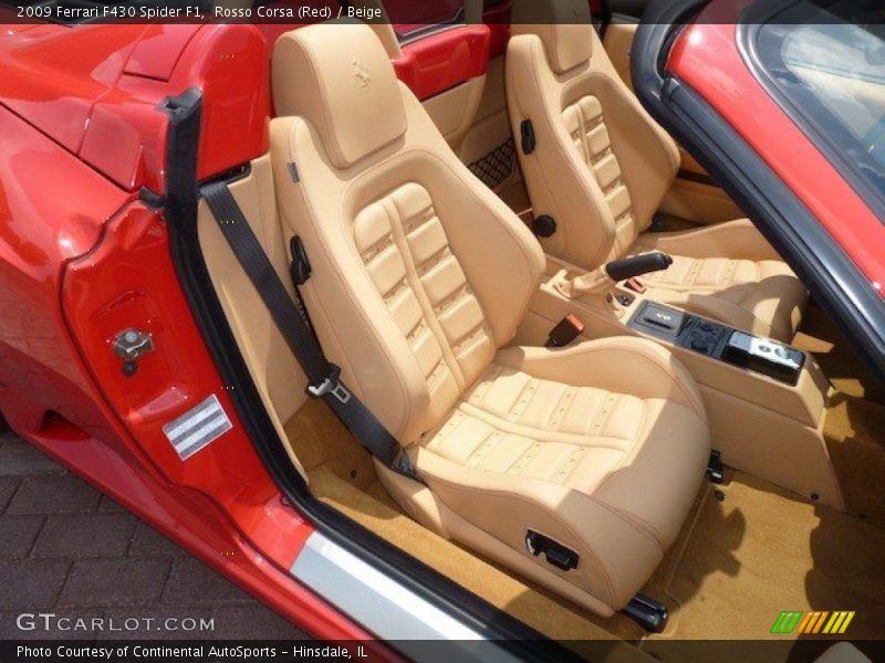 Front Seat of 2009 F430 Spider F1