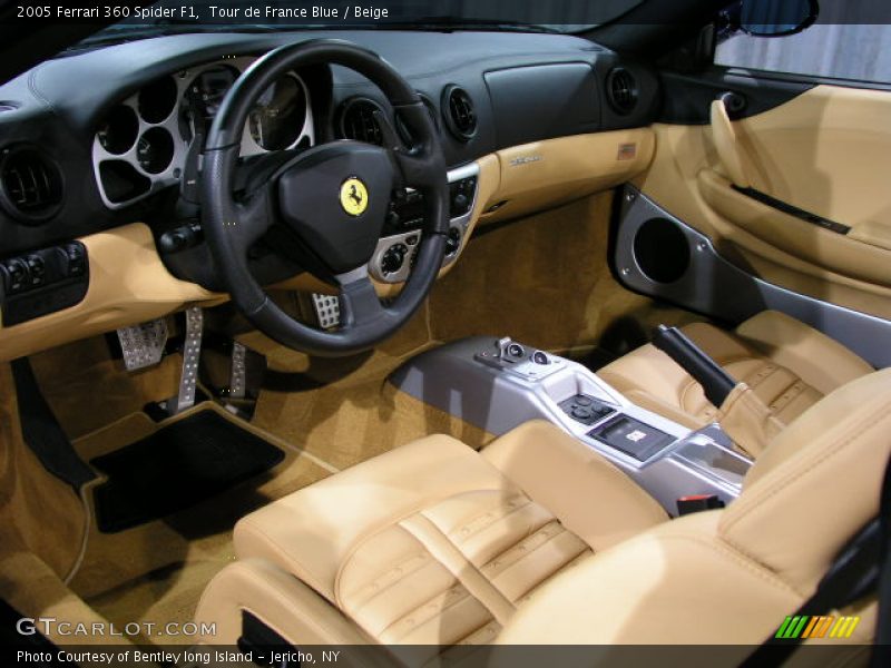 2005 Ferrari 360 Spider F1 in Tour de France Blue / Beige, Interior - 2005 Ferrari 360 Spider F1