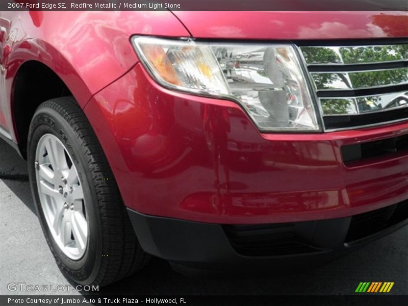 Redfire Metallic / Medium Light Stone 2007 Ford Edge SE