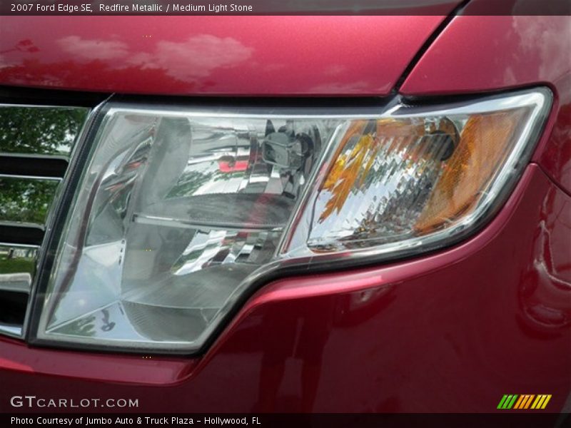 Redfire Metallic / Medium Light Stone 2007 Ford Edge SE