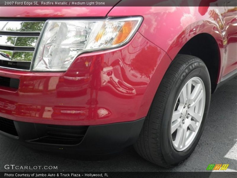 Redfire Metallic / Medium Light Stone 2007 Ford Edge SE