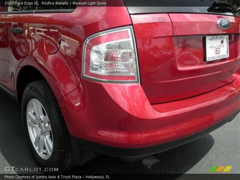 Redfire Metallic / Medium Light Stone 2007 Ford Edge SE