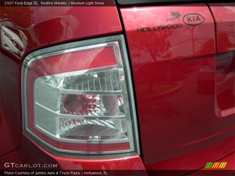 Redfire Metallic / Medium Light Stone 2007 Ford Edge SE