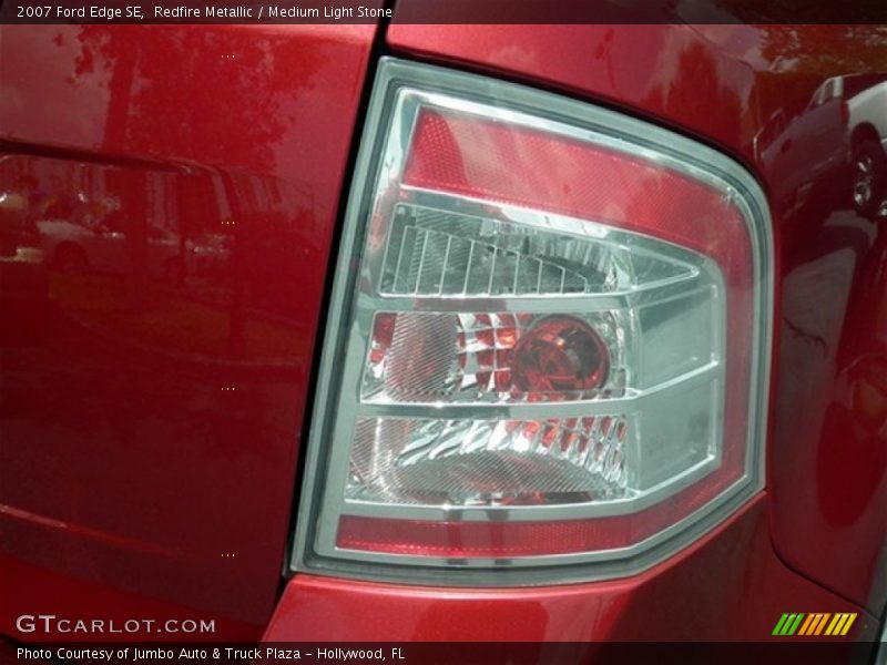Redfire Metallic / Medium Light Stone 2007 Ford Edge SE