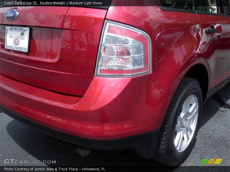 Redfire Metallic / Medium Light Stone 2007 Ford Edge SE