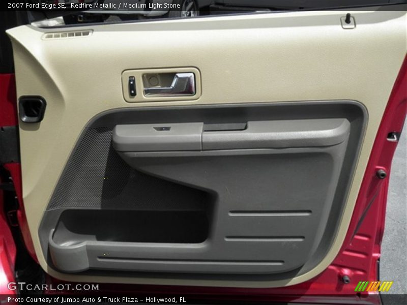 Redfire Metallic / Medium Light Stone 2007 Ford Edge SE