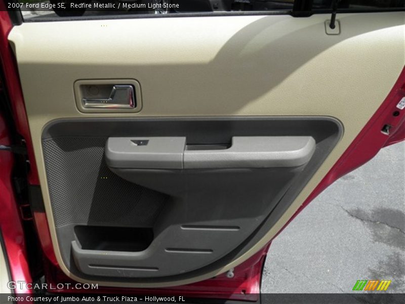 Redfire Metallic / Medium Light Stone 2007 Ford Edge SE