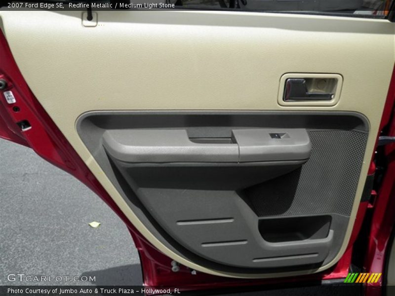 Redfire Metallic / Medium Light Stone 2007 Ford Edge SE
