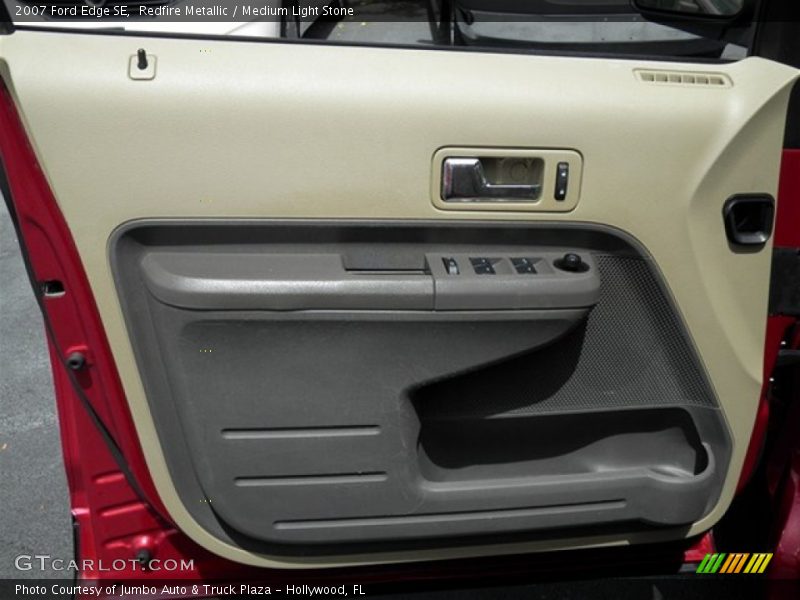 Redfire Metallic / Medium Light Stone 2007 Ford Edge SE