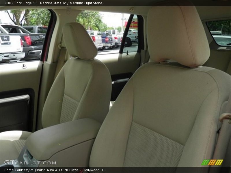Redfire Metallic / Medium Light Stone 2007 Ford Edge SE