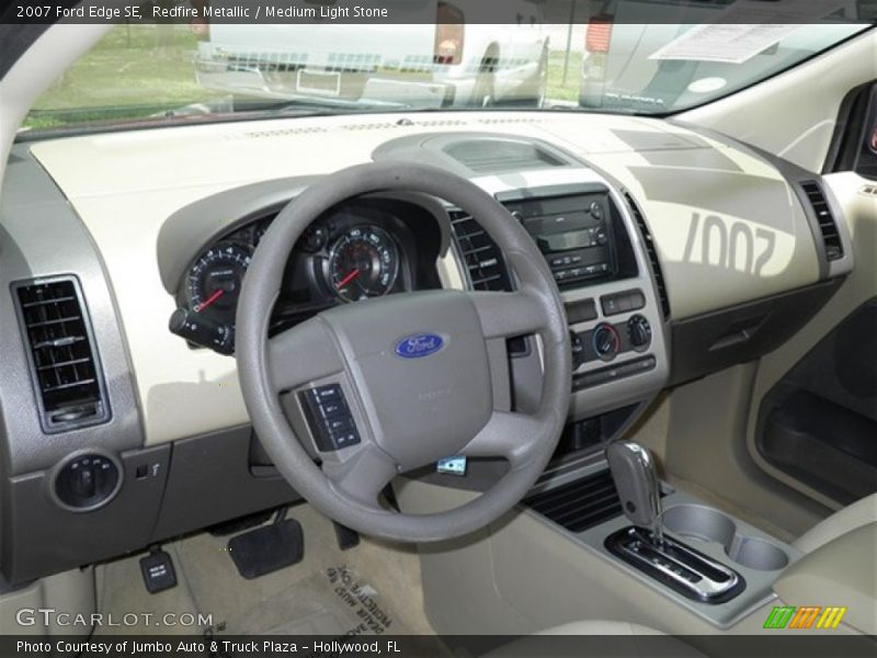 Redfire Metallic / Medium Light Stone 2007 Ford Edge SE