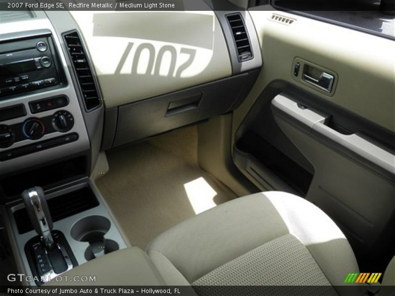Redfire Metallic / Medium Light Stone 2007 Ford Edge SE