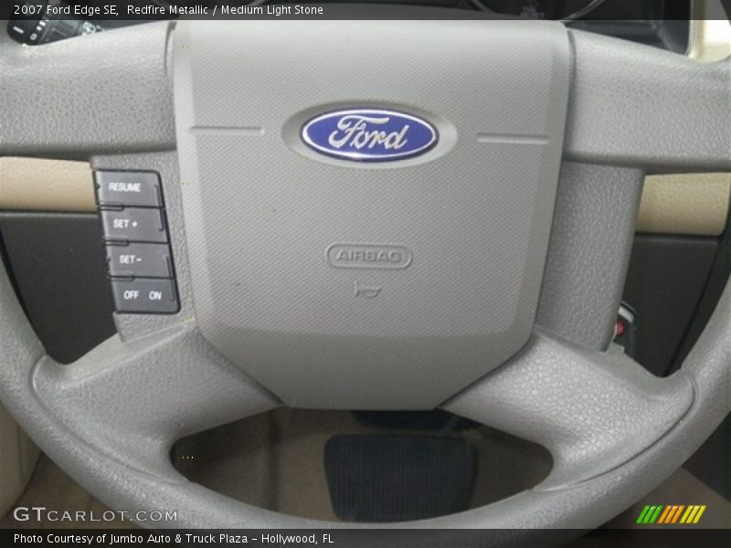 Redfire Metallic / Medium Light Stone 2007 Ford Edge SE