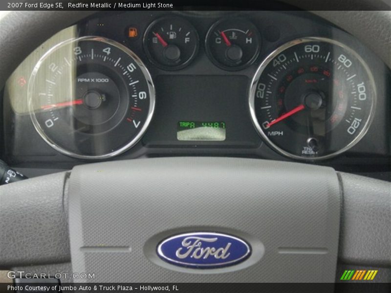 Redfire Metallic / Medium Light Stone 2007 Ford Edge SE