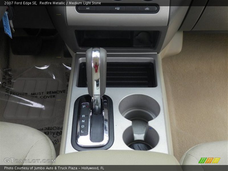 Redfire Metallic / Medium Light Stone 2007 Ford Edge SE