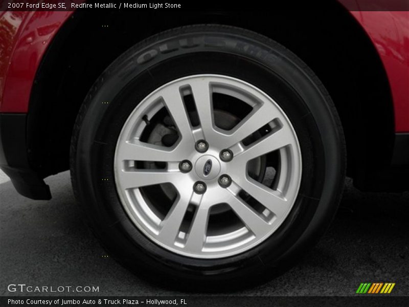 Redfire Metallic / Medium Light Stone 2007 Ford Edge SE