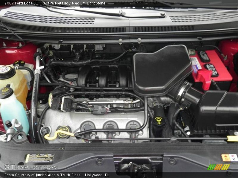 Redfire Metallic / Medium Light Stone 2007 Ford Edge SE