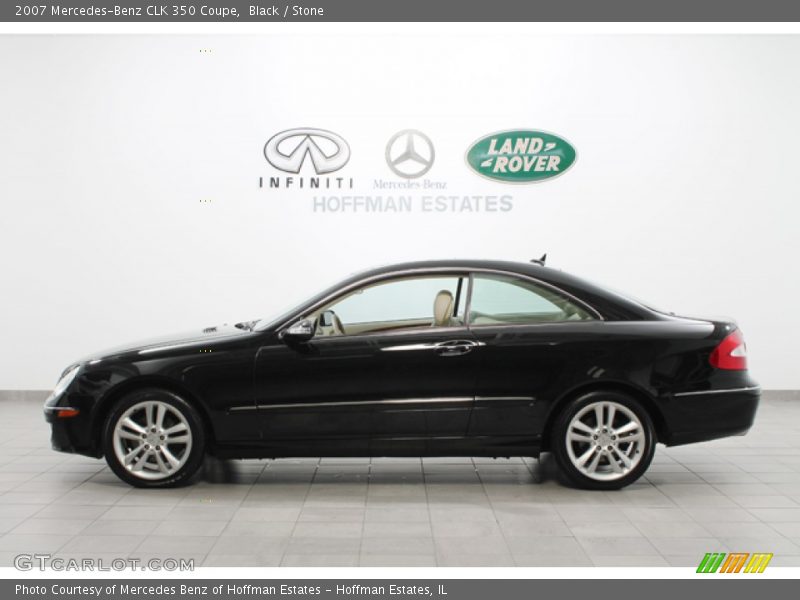 Black / Stone 2007 Mercedes-Benz CLK 350 Coupe