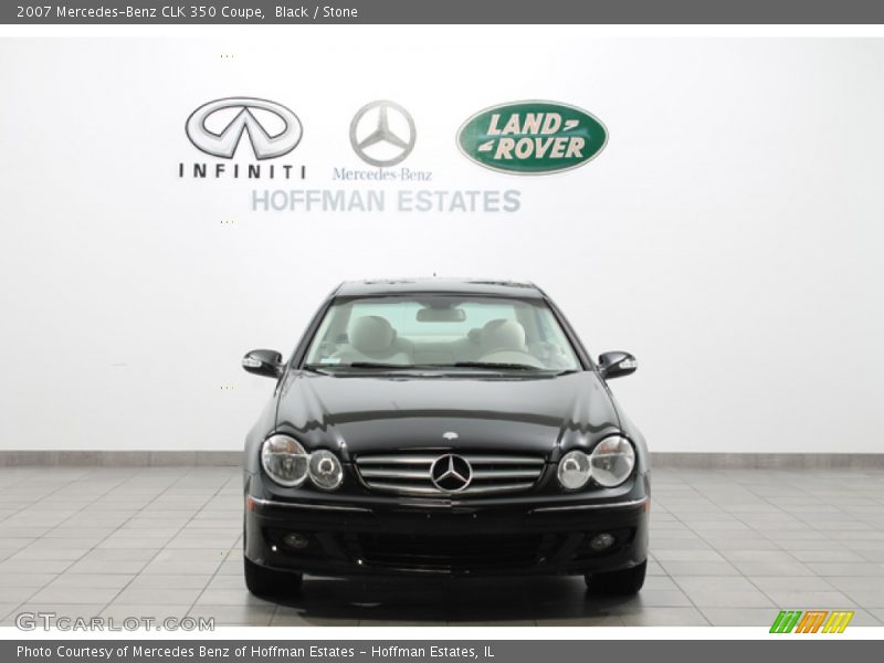 Black / Stone 2007 Mercedes-Benz CLK 350 Coupe