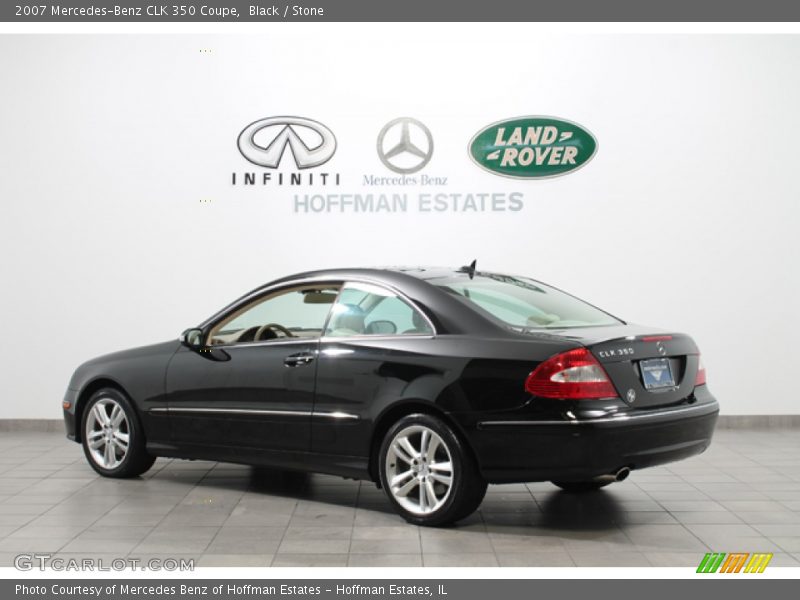 Black / Stone 2007 Mercedes-Benz CLK 350 Coupe