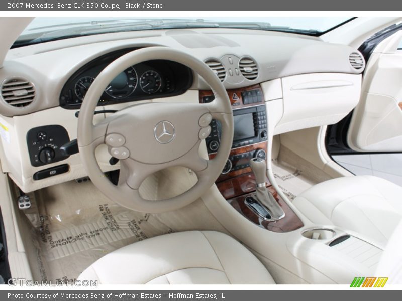Black / Stone 2007 Mercedes-Benz CLK 350 Coupe