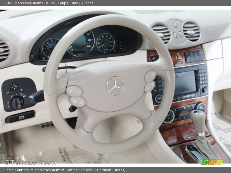 Black / Stone 2007 Mercedes-Benz CLK 350 Coupe